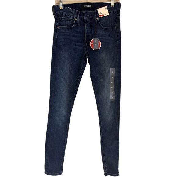 Express Legging Mid Rise Jeans Size 4 Stretch - Picture 1 of 5